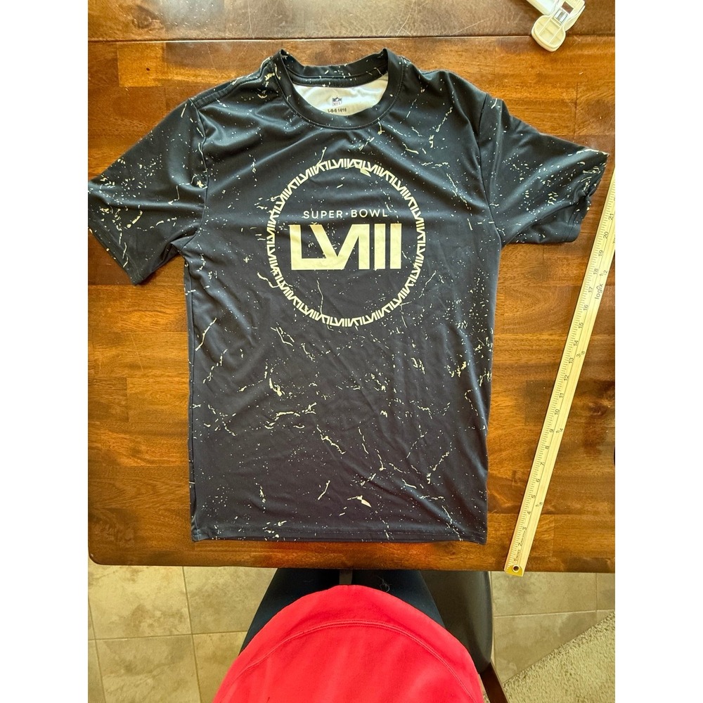 Rare‎ NFL Brand Boys Large 14/16 Super Bowl LVlll T-shirt